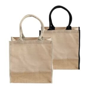 fancy jute blend tote bags burlap carry all totes with full gusset tj912.jpg